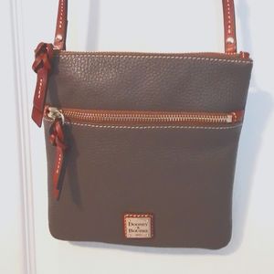 Dooney & Bourke Pebble Grain Small Zip Crossbody in Elephant Color